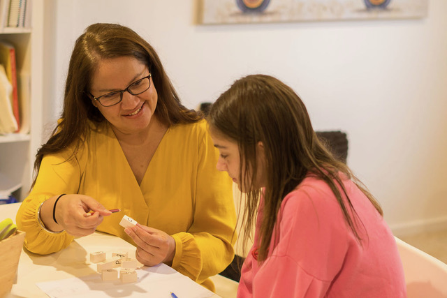 Language building with hands-on materials